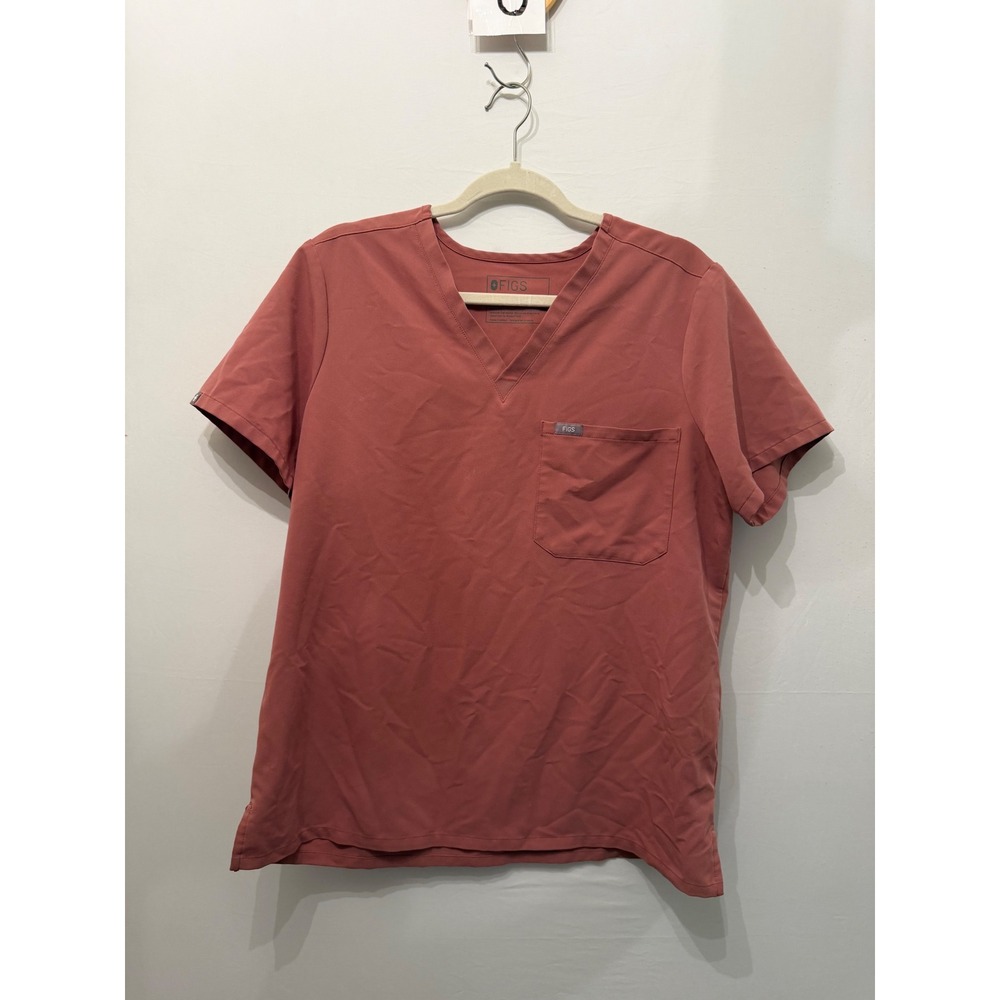 Figs Scrub Set Technical Collection V-Neck Cargo Clay Rose Pink Women Large